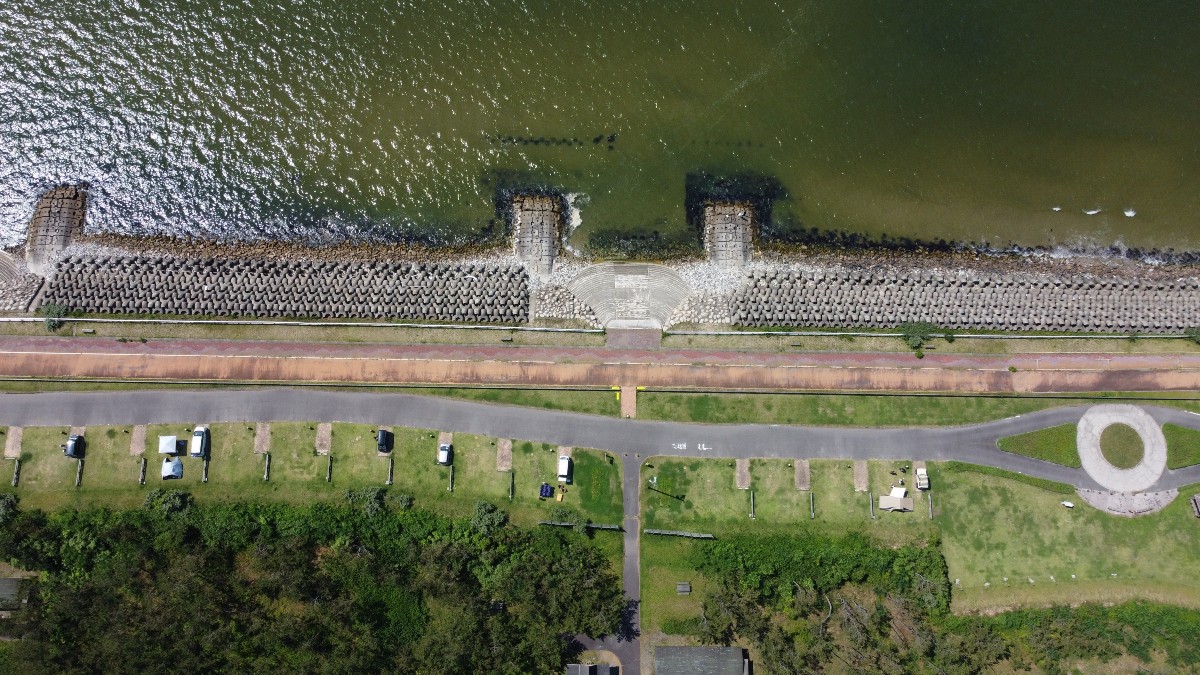 SHIUN CAMP FIELD（紫雲寺記念公園オートキャンプ場） 場内見取り図