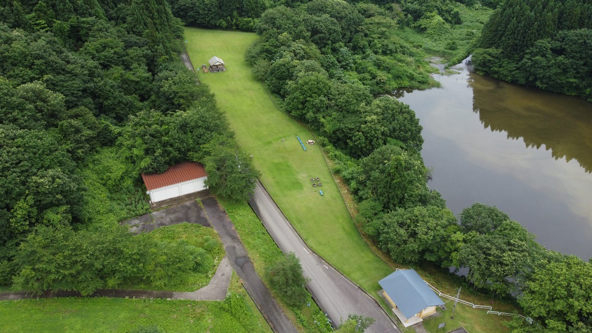 南大平ダム湖公園キャンプ場 場内見取り図