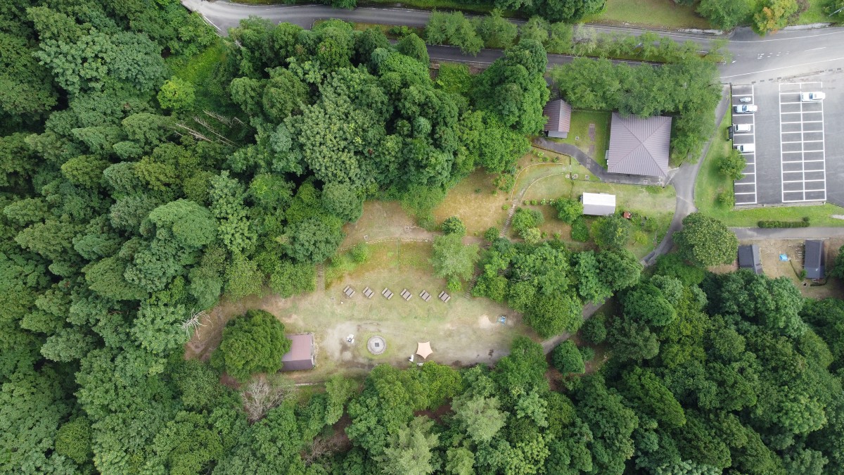 粟ヶ岳県民休養地 キャンプ場 場内見取り図