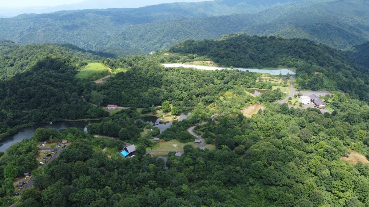 道院高原キャンプ場 場内見取り図
