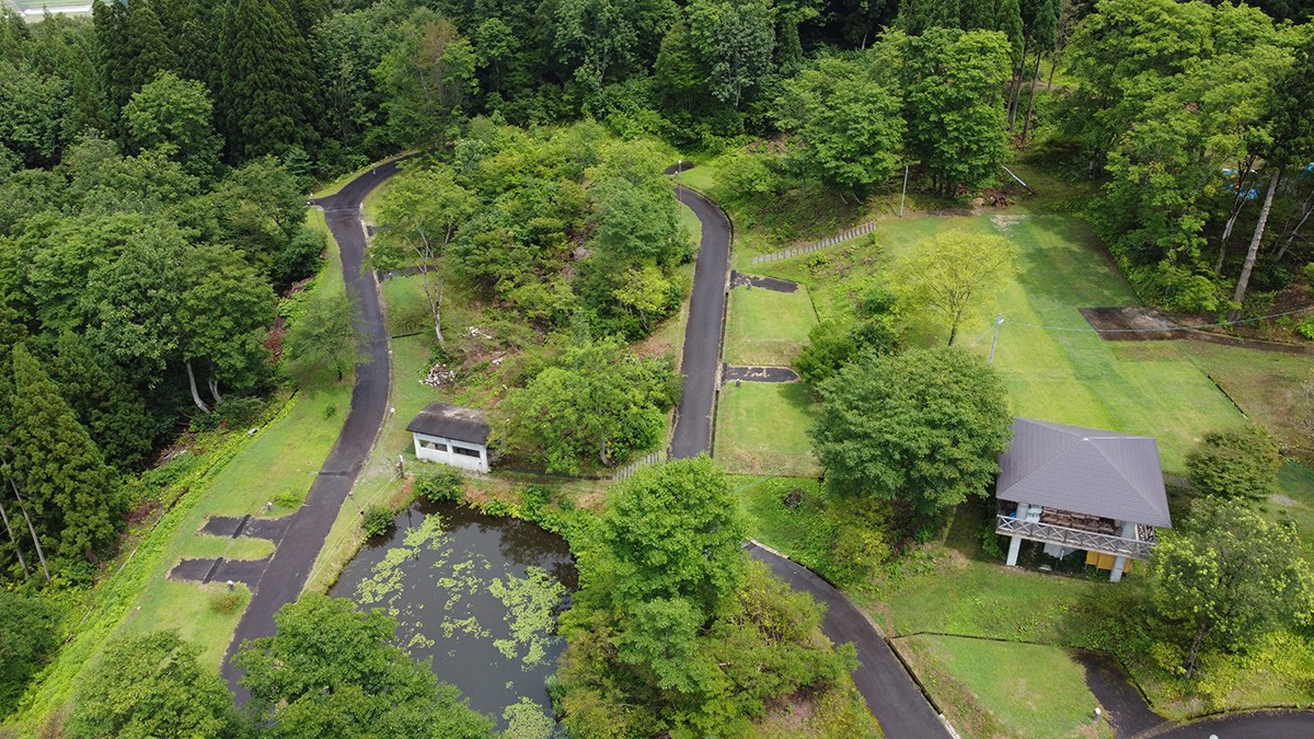 ▲越後妻有清田山キャンプ場