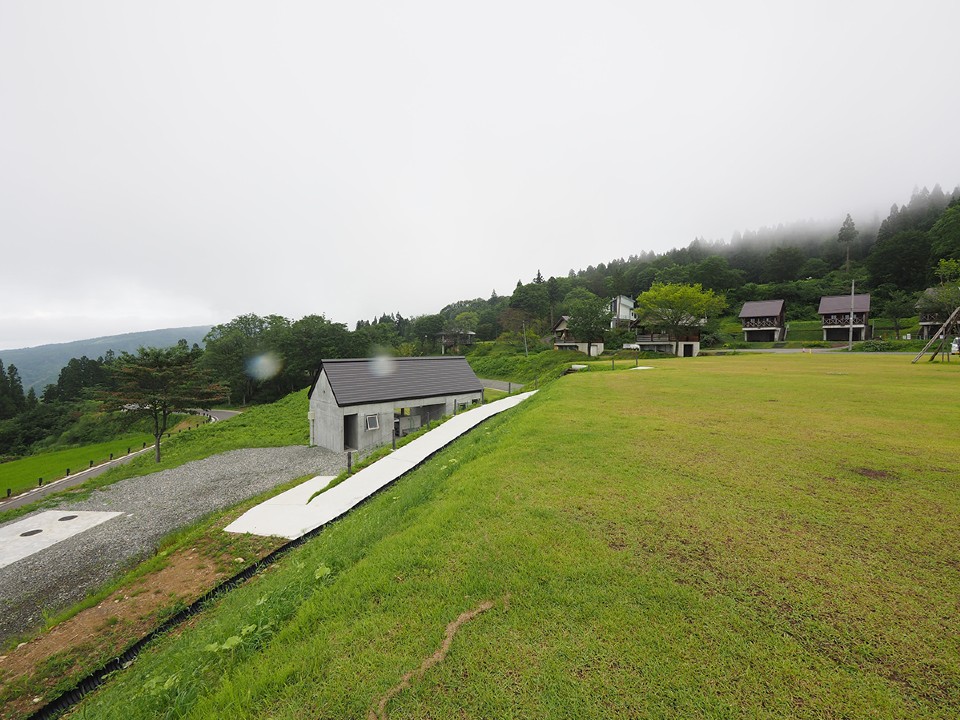 ▲越後妻有清田山キャンプ場