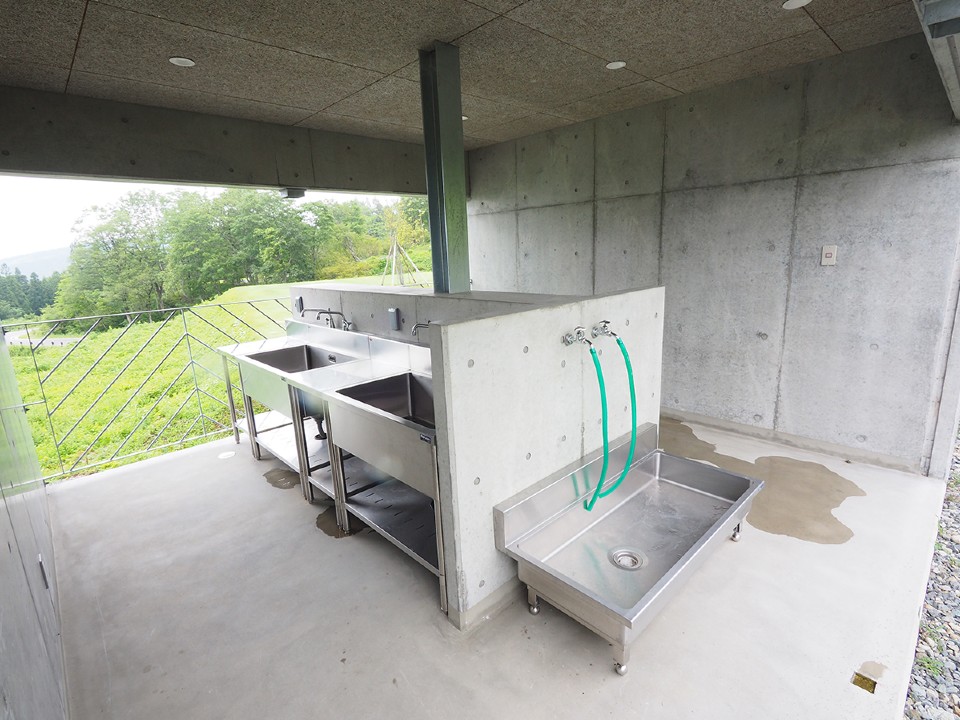 ▲越後妻有清田山キャンプ場