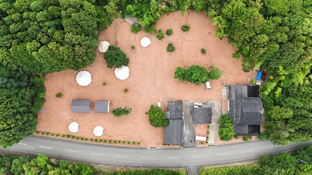 佐渡のキャンプ場　SADO CAMP 場内見取り図
