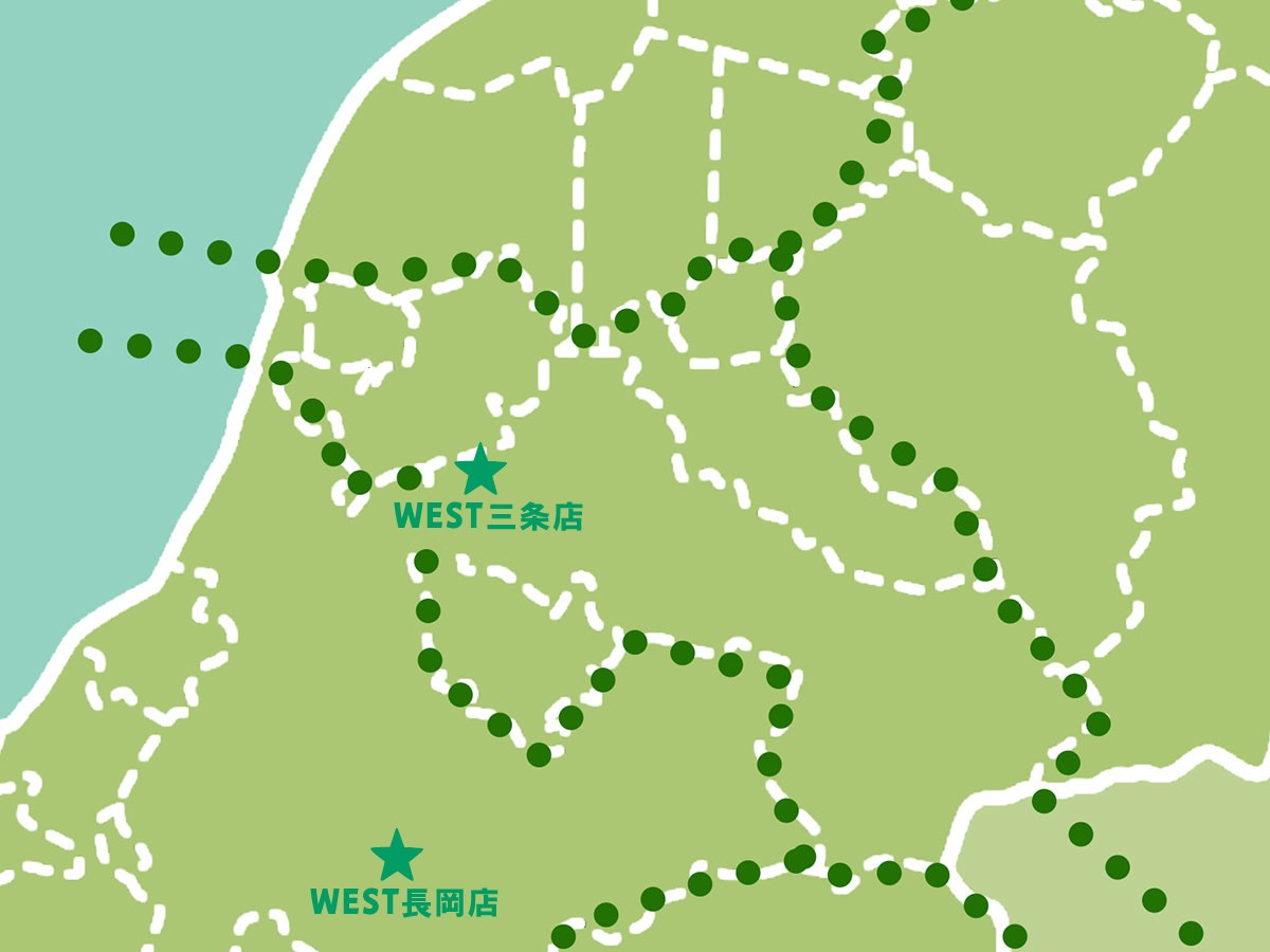 弥彦・燕三条エリアの地図