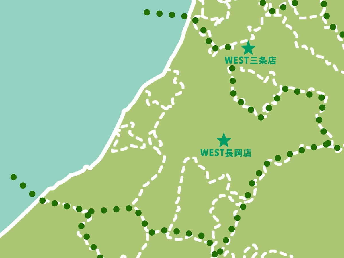 長岡・柏崎エリアの地図